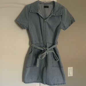 White Fox Denim Dress